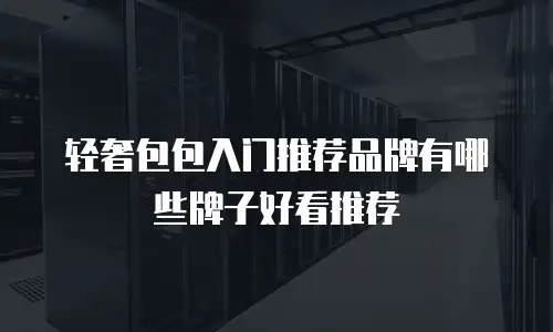 轻奢包包入门推荐品牌有哪些牌子好看推荐