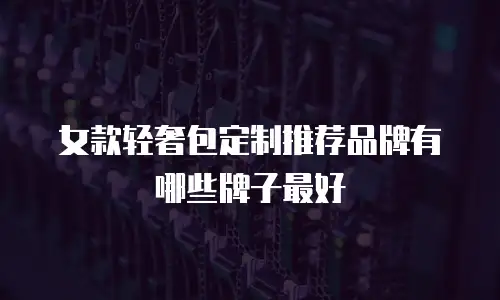 女款轻奢包定制推荐品牌有哪些牌子最好