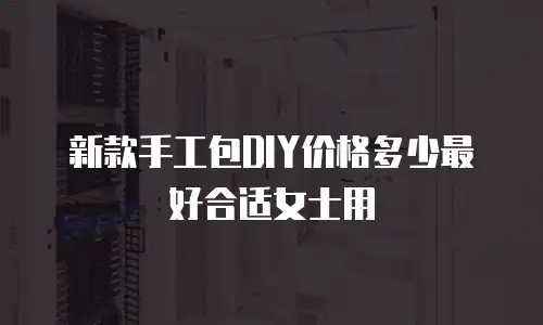 新款手工包DIY价格多少最好合适女士用