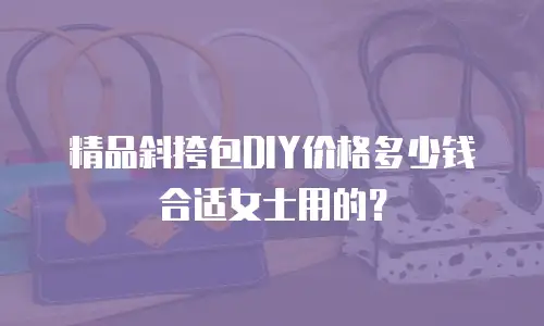 精品斜挎包DIY价格多少钱合适女士用的？