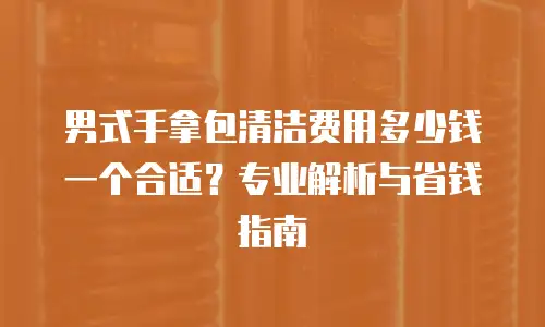 男式手拿包清洁费用多少钱一个合适？专业解析与省钱指南