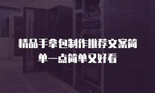 精品手拿包制作推荐文案简单一点简单又好看