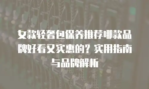 女款轻奢包保养推荐哪款品牌好看又实惠的？实用指南与品牌解析