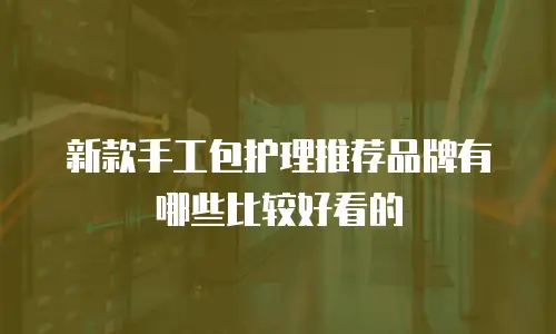 新款手工包护理推荐品牌有哪些比较好看的