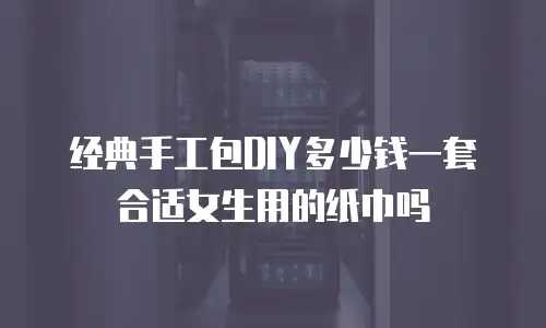 经典手工包DIY多少钱一套合适女生用的纸巾吗