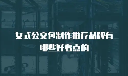 女式公文包制作推荐品牌有哪些好看点的