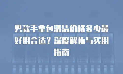 男款手拿包清洁价格多少最好用合适？深度解析与实用指南