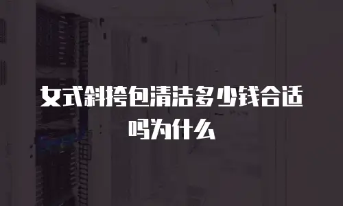 女式斜挎包清洁多少钱合适吗为什么