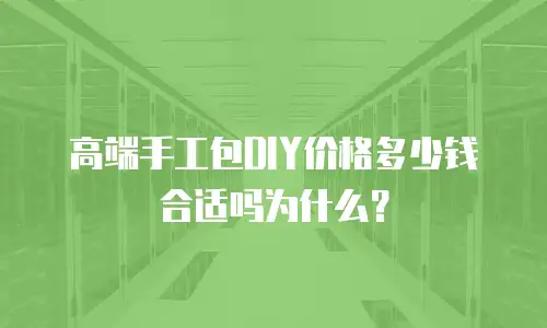 高端手工包DIY价格多少钱合适吗为什么？