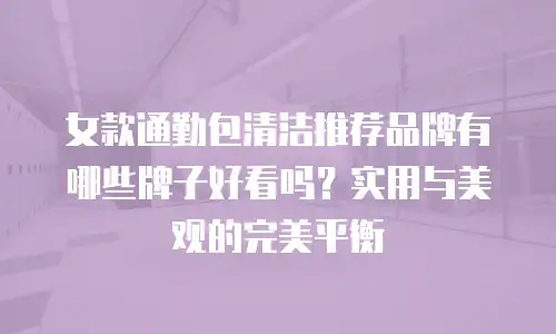 女款通勤包清洁推荐品牌有哪些牌子好看吗？实用与美观的完美平衡