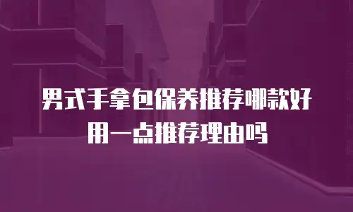 男式手拿包保养推荐哪款好用一点推荐理由吗