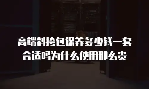 高端斜挎包保养多少钱一套合适吗为什么使用那么贵