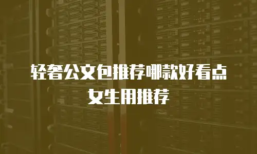 轻奢公文包推荐哪款好看点女生用推荐