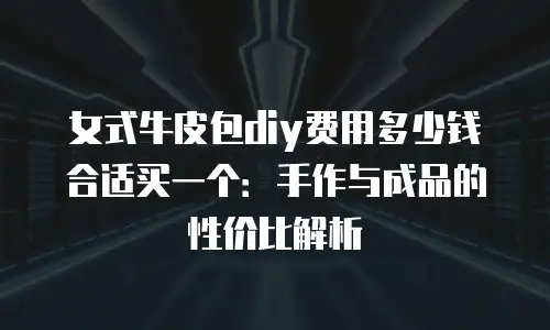 女式牛皮包diy费用多少钱合适买一个：手作与成品的性价比解析