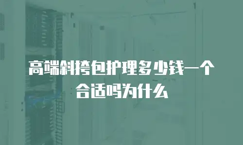 高端斜挎包护理多少钱一个合适吗为什么