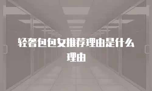 轻奢包包女推荐理由是什么理由