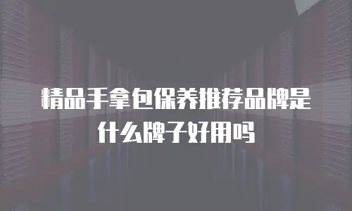 精品手拿包保养推荐品牌是什么牌子好用吗