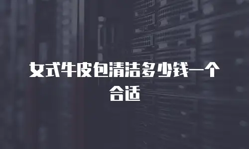 女式牛皮包清洁多少钱一个合适