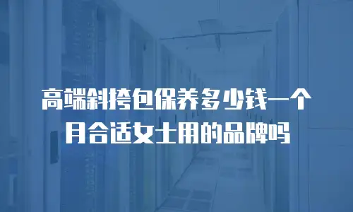 高端斜挎包保养多少钱一个月合适女士用的品牌吗