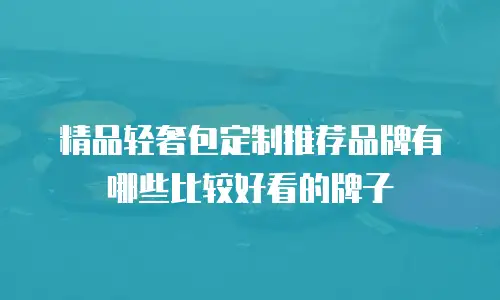 精品轻奢包定制推荐品牌有哪些比较好看的牌子
