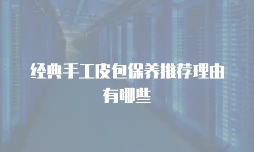经典手工皮包保养推荐理由有哪些