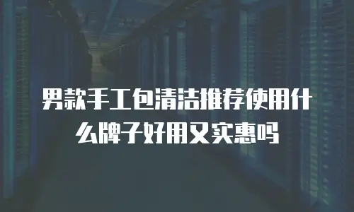 男款手工包清洁推荐使用什么牌子好用又实惠吗