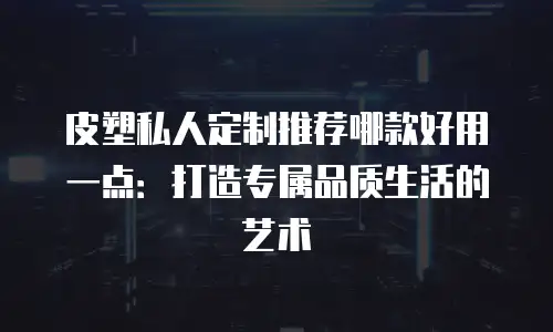 皮塑私人定制推荐哪款好用一点：打造专属品质生活的艺术