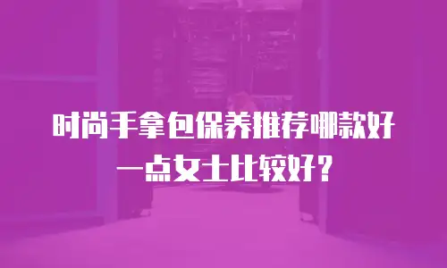 时尚手拿包保养推荐哪款好一点女士比较好？
