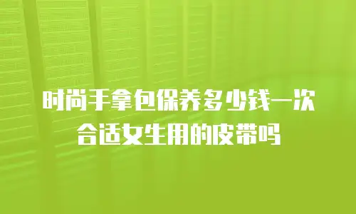 时尚手拿包保养多少钱一次合适女生用的皮带吗
