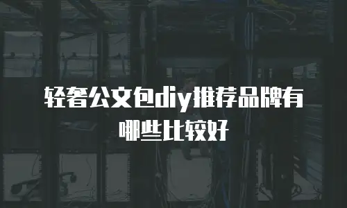轻奢公文包diy推荐品牌有哪些比较好