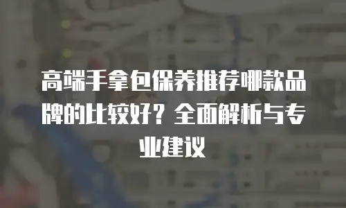 高端手拿包保养推荐哪款品牌的比较好？全面解析与专业建议