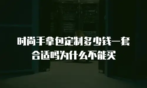时尚手拿包定制多少钱一套合适吗为什么不能买