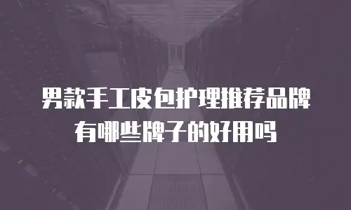男款手工皮包护理推荐品牌有哪些牌子的好用吗