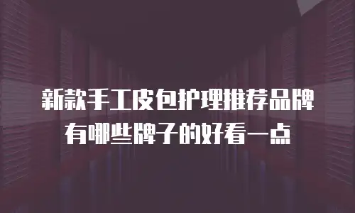 新款手工皮包护理推荐品牌有哪些牌子的好看一点