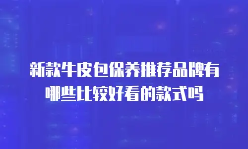新款牛皮包保养推荐品牌有哪些比较好看的款式吗