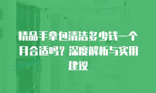 精品手拿包清洁多少钱一个月合适吗？深度解析与实用建议