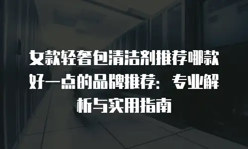 女款轻奢包清洁剂推荐哪款好一点的品牌推荐：专业解析与实用指南