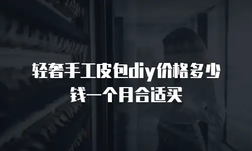 轻奢手工皮包diy价格多少钱一个月合适买