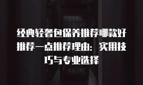 经典轻奢包保养推荐哪款好推荐一点推荐理由：实用技巧与专业选择
