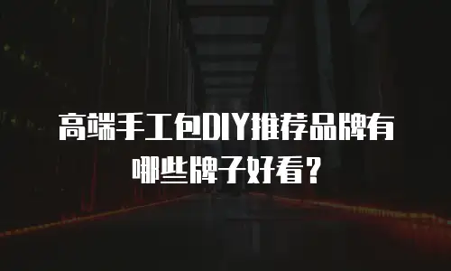 高端手工包DIY推荐品牌有哪些牌子好看？