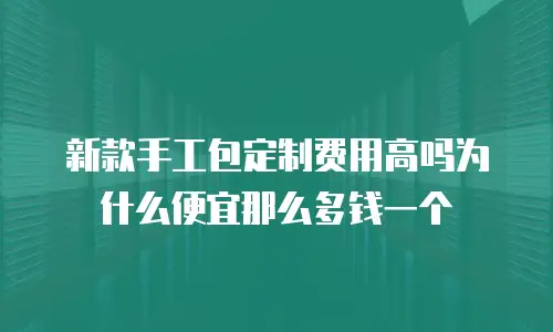 新款手工包定制费用高吗为什么便宜那么多钱一个