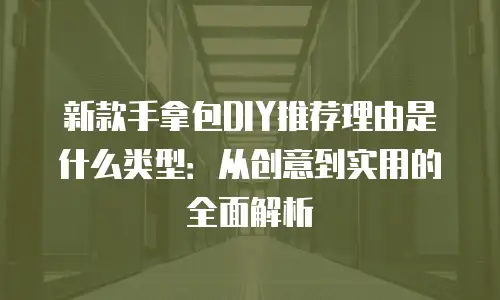 新款手拿包DIY推荐理由是什么类型：从创意到实用的全面解析
