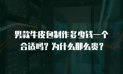 男款牛皮包制作多少钱一个合适吗？为什么那么贵？