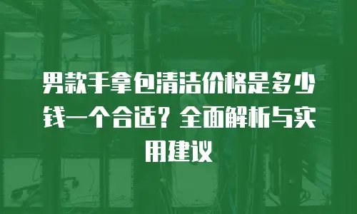 男款手拿包清洁价格是多少钱一个合适？全面解析与实用建议