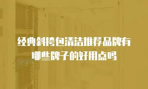 经典斜挎包清洁推荐品牌有哪些牌子的好用点吗