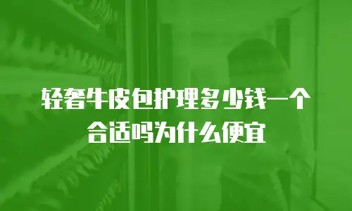 轻奢牛皮包护理多少钱一个合适吗为什么便宜