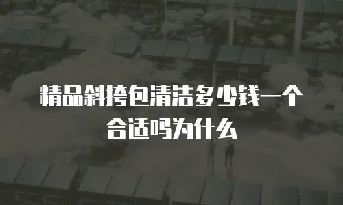 精品斜挎包清洁多少钱一个合适吗为什么