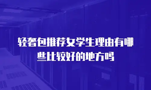 轻奢包推荐女学生理由有哪些比较好的地方吗