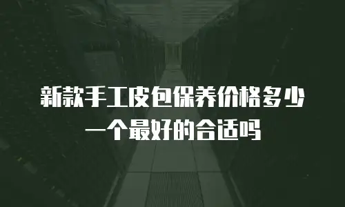 新款手工皮包保养价格多少一个最好的合适吗