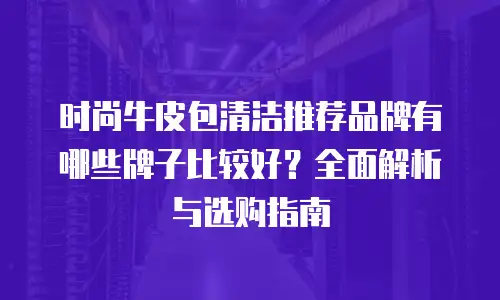 时尚牛皮包清洁推荐品牌有哪些牌子比较好？全面解析与选购指南